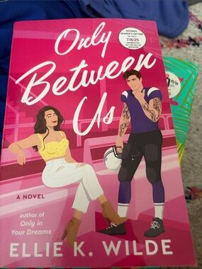 Only Between Us by Ellie K. Wilde - Pink Cover